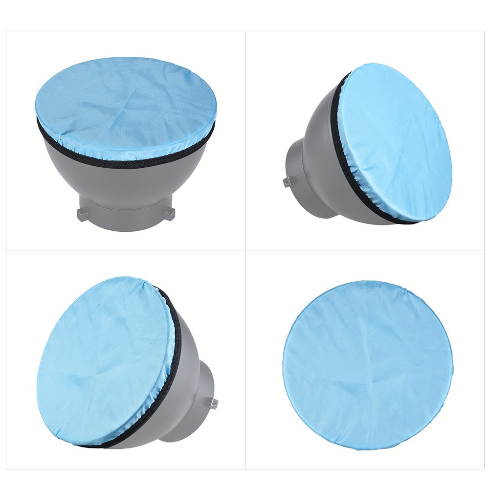 180mm/7-inch Photography Light Soft Diffuser Cloth for 7" 180mm Standard Studio Strobe Reflector - Blue