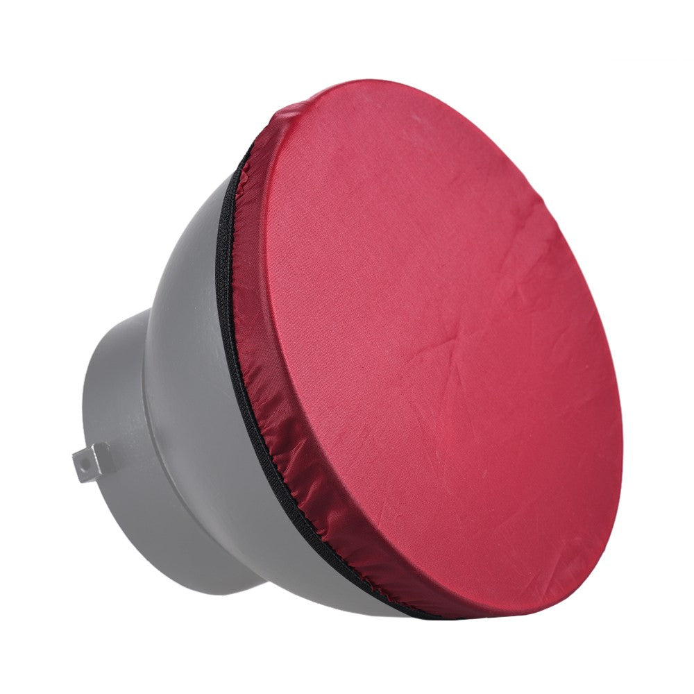 180mm/7-inch Photography Light Soft Diffuser Cloth for 7" 180mm Standard Studio Strobe Reflector - Wine Red