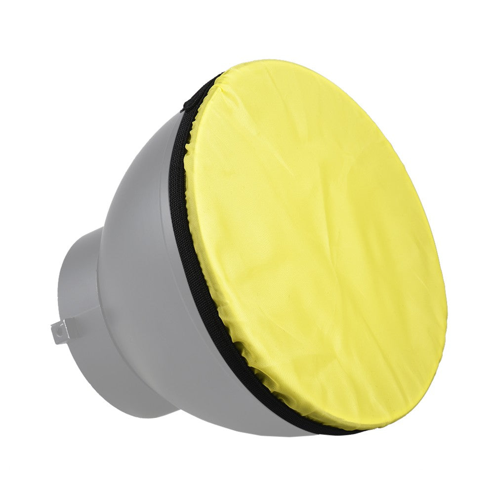 180mm/7-inch Photography Light Soft Diffuser Cloth for 7" 180mm Standard Studio Strobe Reflector - Yellow