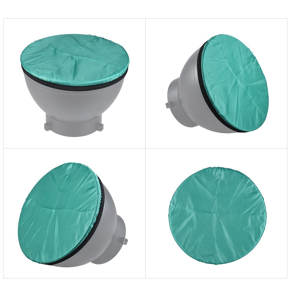 180mm/7-inch Photography Light Soft Diffuser Cloth for 7" 180mm Standard Studio Strobe Reflector - Green