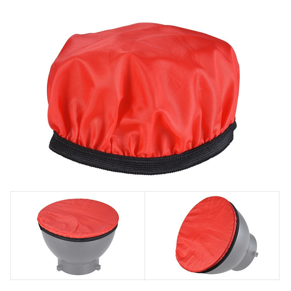 180mm/7-inch Photography Light Soft Diffuser Cloth for 7" 180mm Standard Studio Strobe Reflector - Red