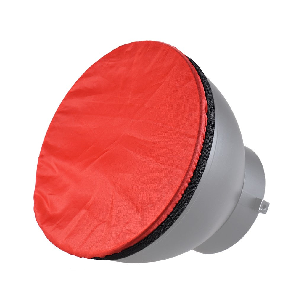 180mm/7-inch Photography Light Soft Diffuser Cloth for 7" 180mm Standard Studio Strobe Reflector - Red