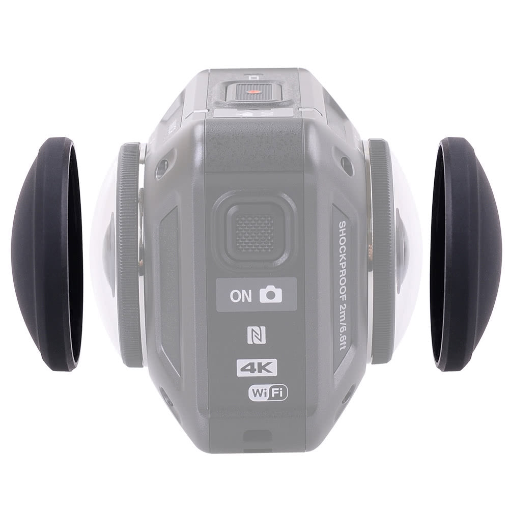Protective Silicone Lens Cap + Underwater Diving Lens Cap for Nikon KeyMission 360 Camera
