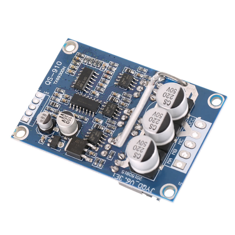 DC 12V-36V 500W Brushless Motor Controller Without Hall PWM Control Balanced Car Driver Board