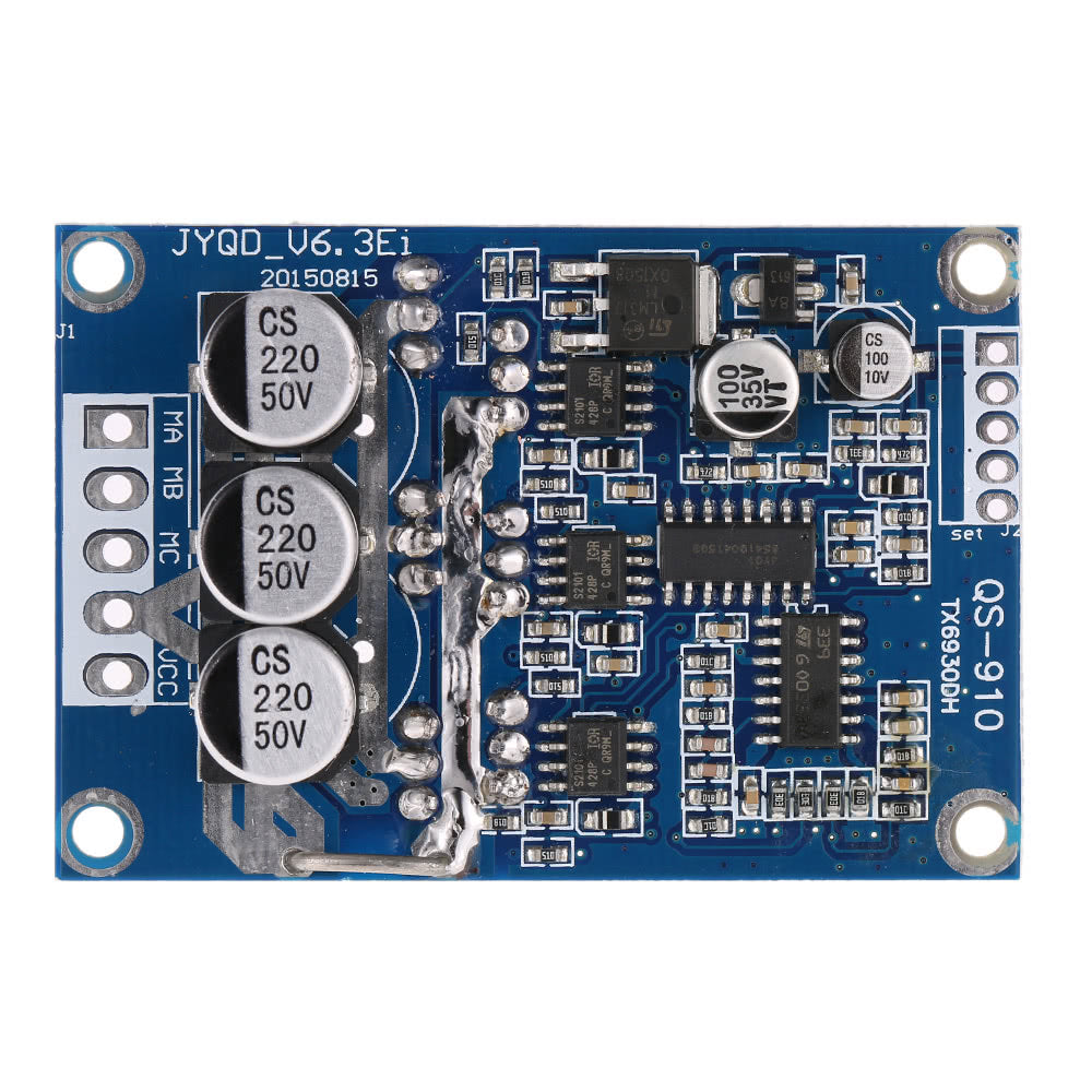 DC 12V-36V 500W Brushless Motor Controller Without Hall PWM Control Balanced Car Driver Board