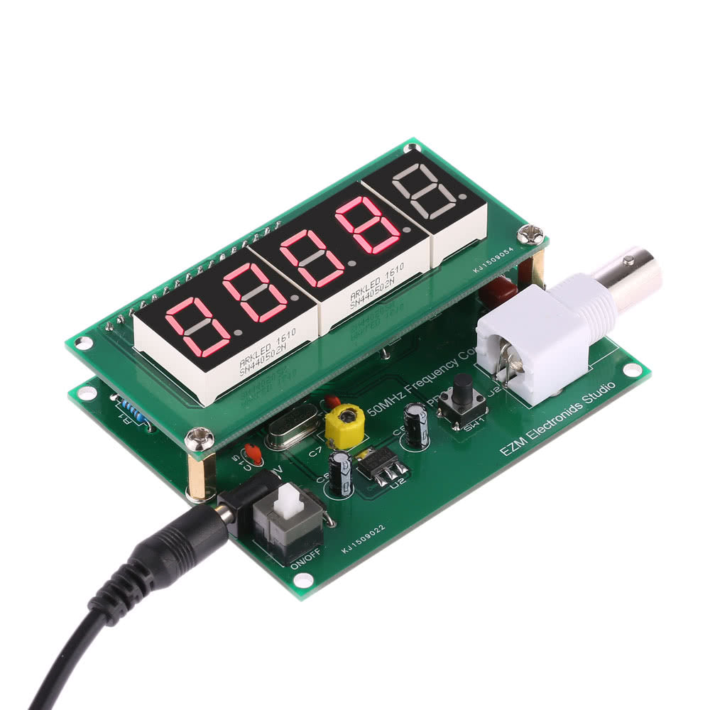 High Sensitivity 1Hz-50MHz Frequency Meter Counter Measurement Tester Module 7V-9V - Assembled Tester