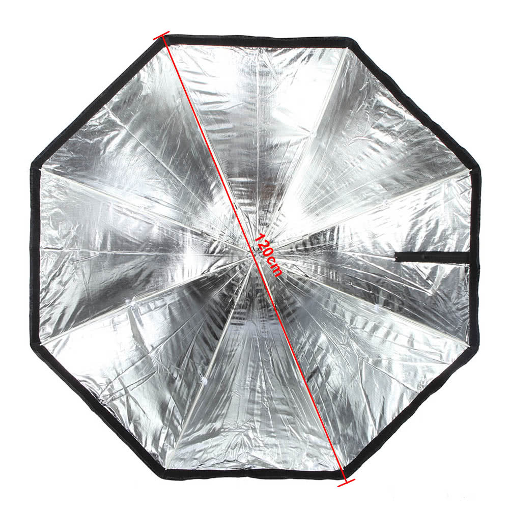 120cm / 48inch Foldable Octagon Umbrella Softbox Diffuser Reflector for Photography Photo Studio Flash Speedlite Strobe Lighting