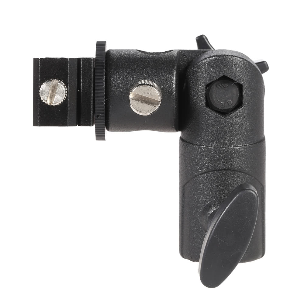 E Type Swivel Light Stand Bracket Universal Metal Flash Hot Shoe Speedlite Umbrella Holder