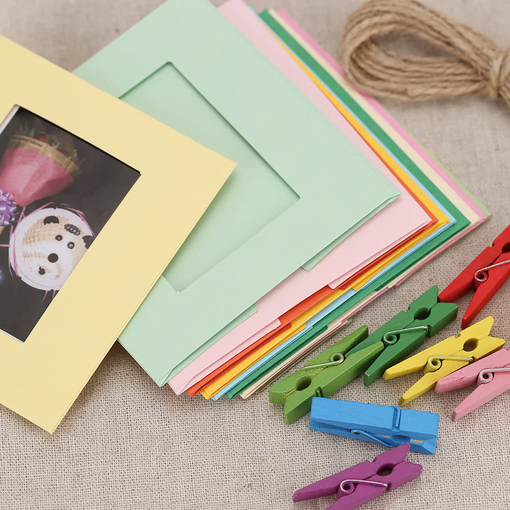 Photo Picture 3-inch Wall Hang Frame Clip Clamp String Rope 3 in 1 for Fujifilm Instax Mini8 Camera Accessories