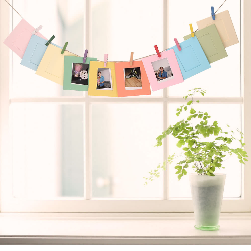 Photo Picture 3-inch Wall Hang Frame Clip Clamp String Rope 3 in 1 for Fujifilm Instax Mini8 Camera Accessories