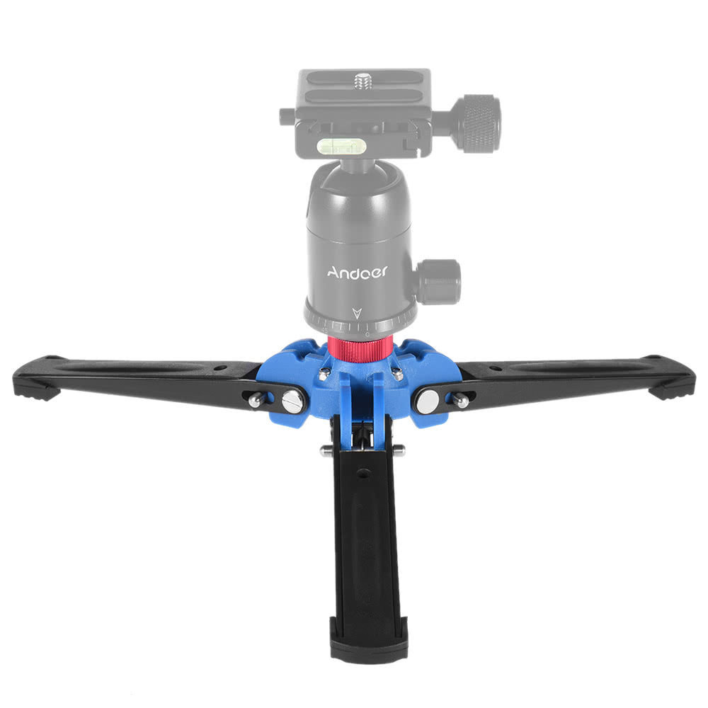 3-Leg DSLR Camera Photography Mini Tripod Monopod Stand with 3/8" Screw for Tripod Fluid Ball Head