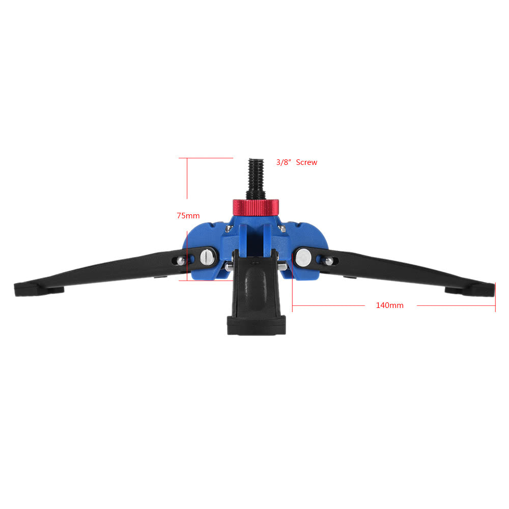 3-Leg DSLR Camera Photography Mini Tripod Monopod Stand with 3/8" Screw for Tripod Fluid Ball Head