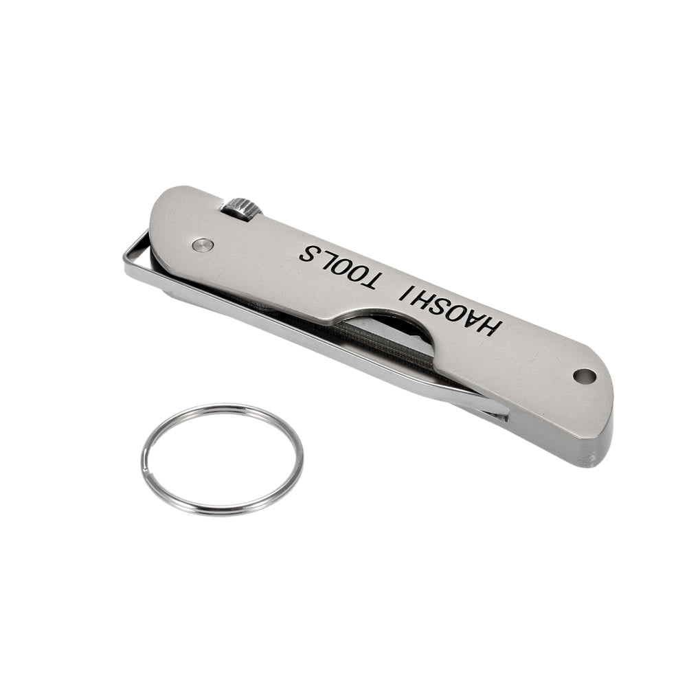 Portable Foldable Stainless Steel Door Lock Pick Opener Set Locksmith Tool