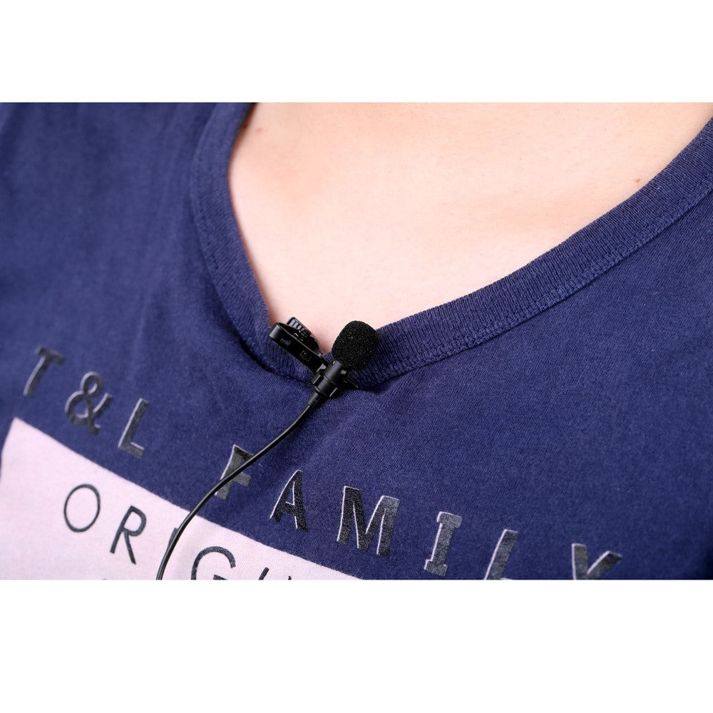 Uniqkart for Lound Speaker Super Lapel Lavalier Tie Clip Metal Mono Microphone 3.5mm with Collar Clip