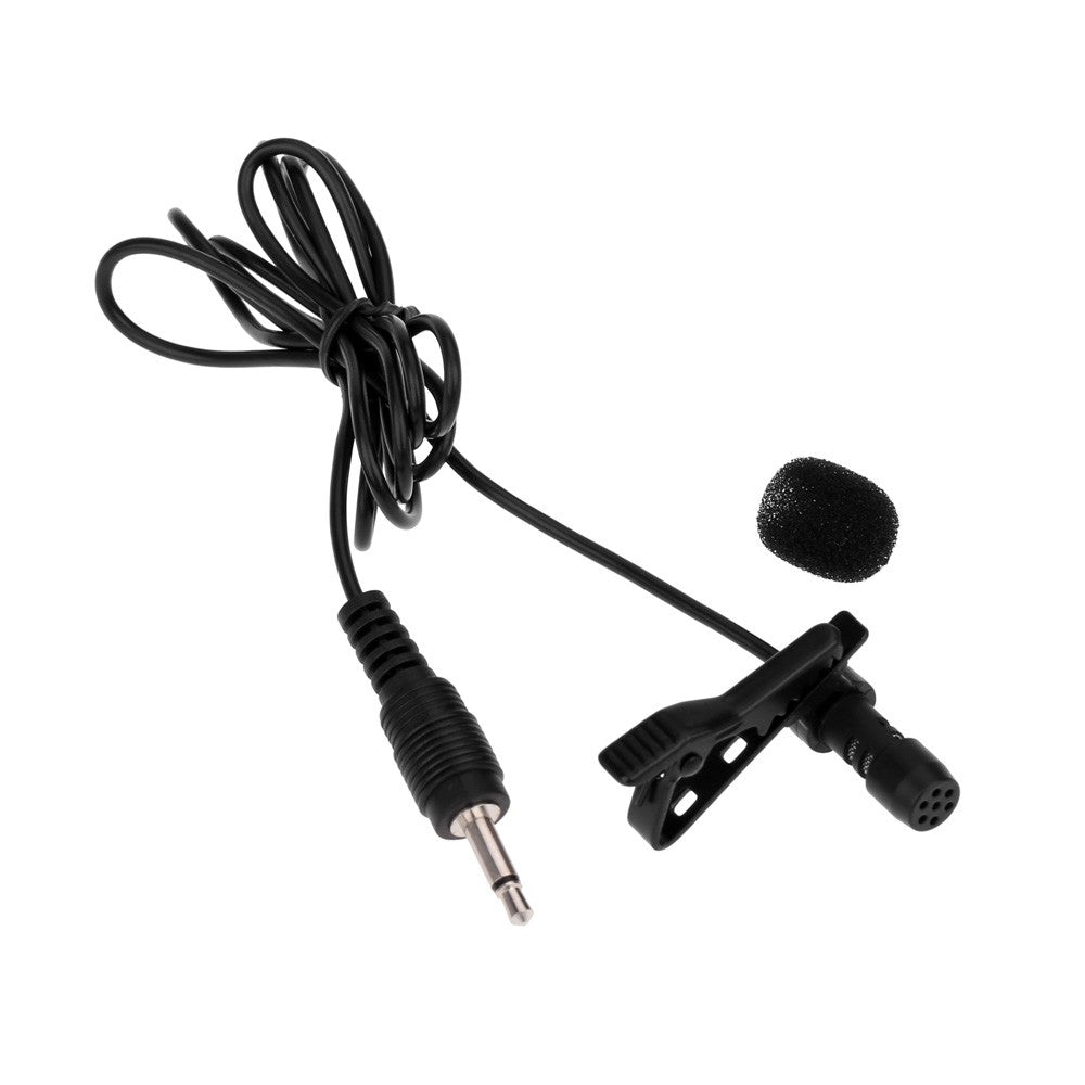Uniqkart for Lound Speaker Super Lapel Lavalier Tie Clip Metal Mono Microphone 3.5mm with Collar Clip
