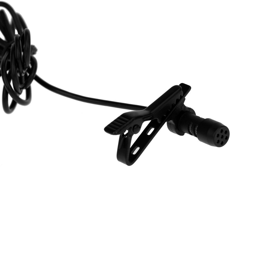 Uniqkart for Lound Speaker Super Lapel Lavalier Tie Clip Metal Mono Microphone 3.5mm with Collar Clip