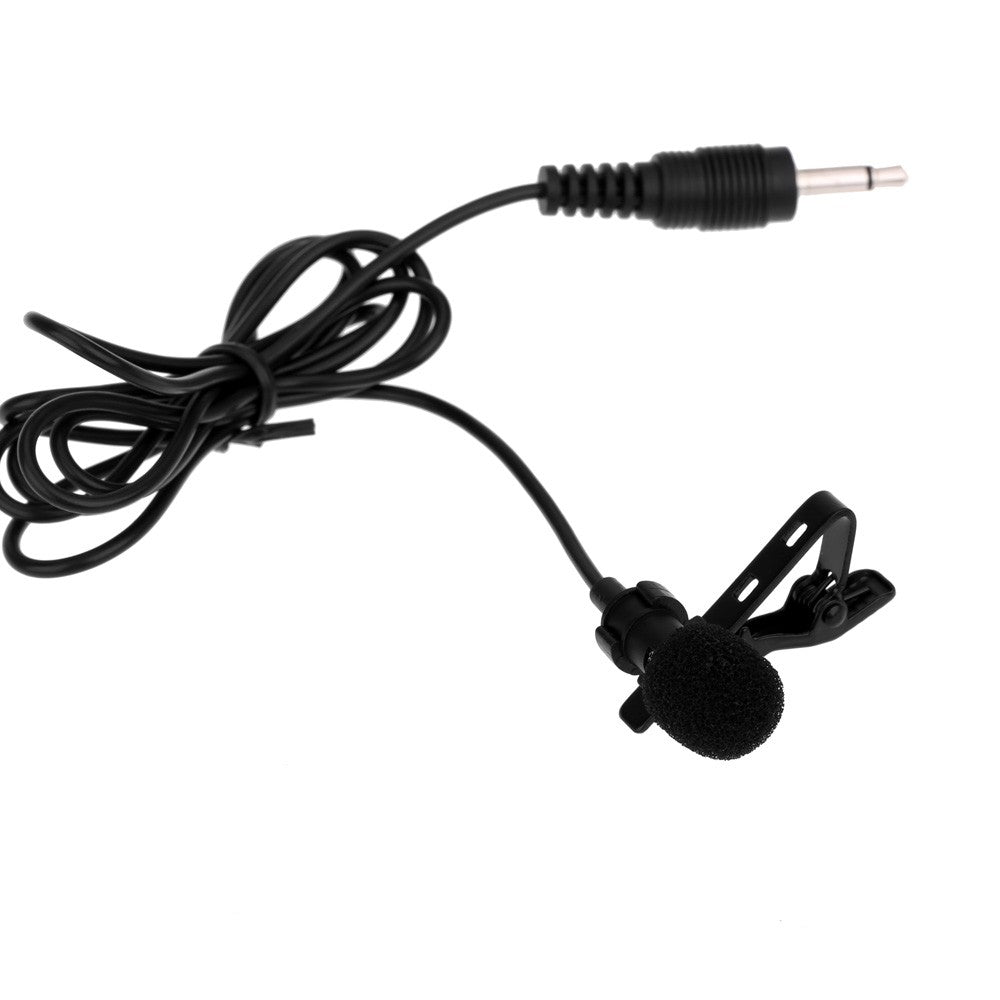 Uniqkart for Lound Speaker Super Lapel Lavalier Tie Clip Metal Mono Microphone 3.5mm with Collar Clip