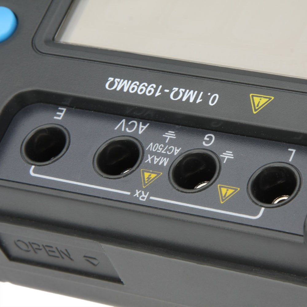 HD HDT20A Insluation Resistance Tester Meter Megohmmeter Voltmeter 1000V LCD Backlight - Grey