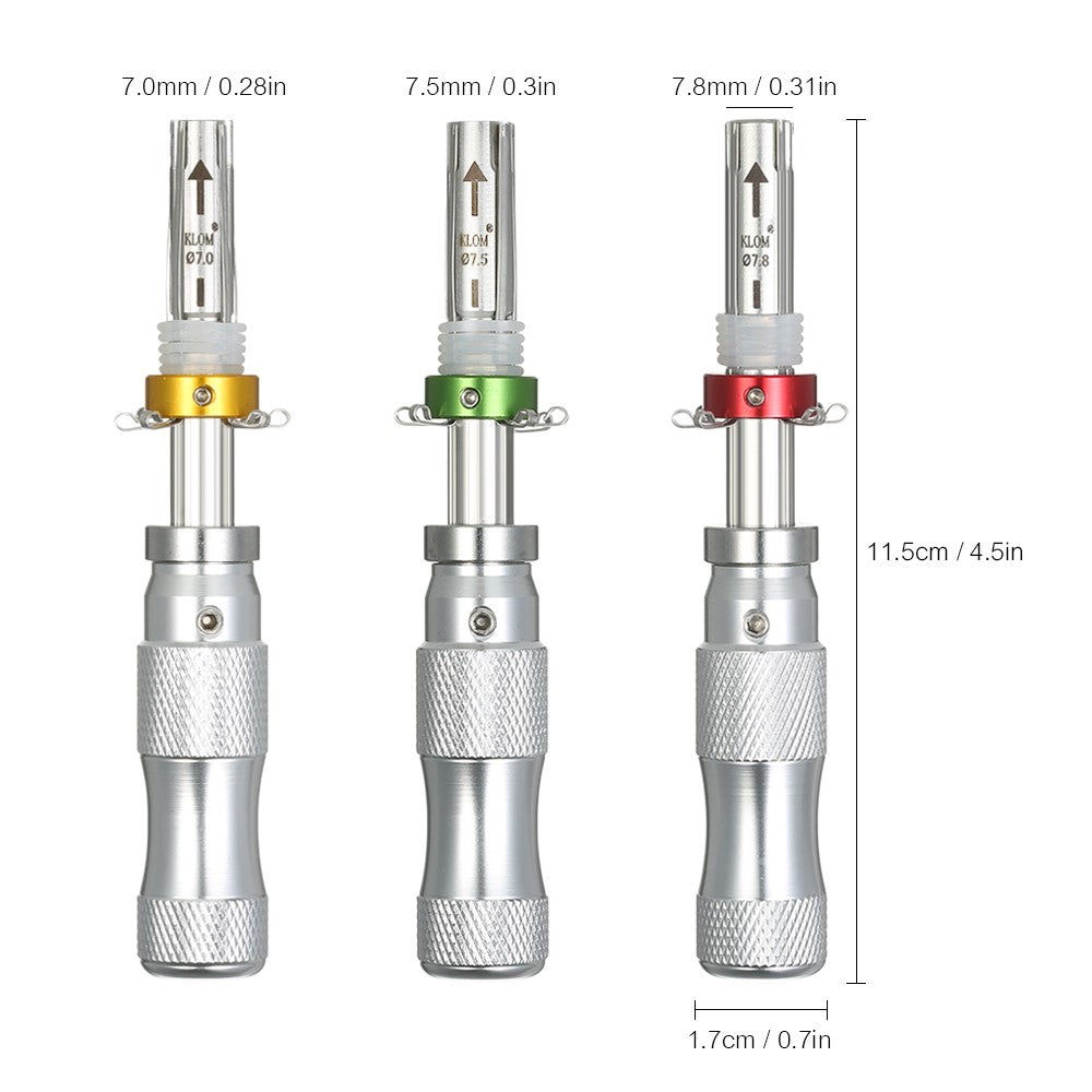 Practice Tubular Locksmith Tools Lock Picking Tools Set with Hex Wrench and Pins