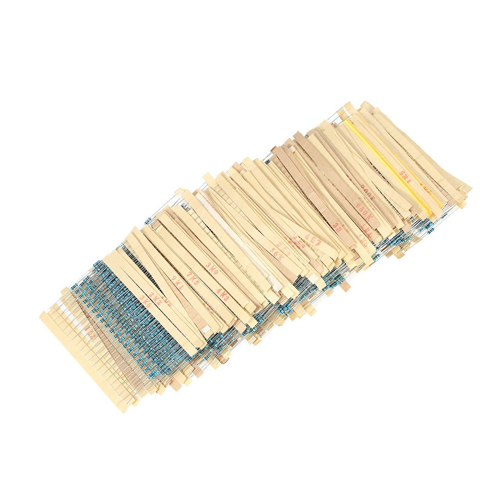 3120pcs 156 Values 1 ohm to 10M ohm 1/4W 1% Metal Film Resistors Assortment Kit Electronic Components