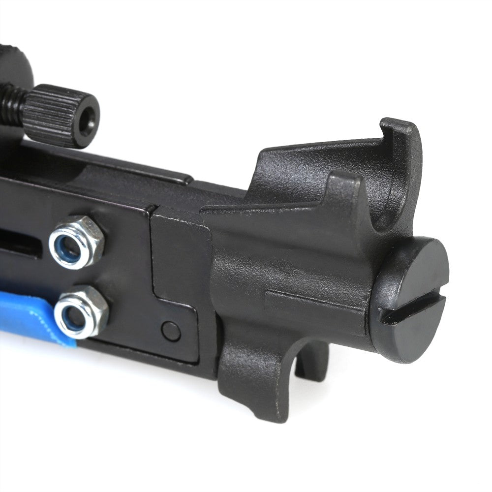 Multifunctional Adjustable Coax Cable Crimper Coaxial Compression Crimping Tool for F RG59 RG6 RG11 - Blue/Black