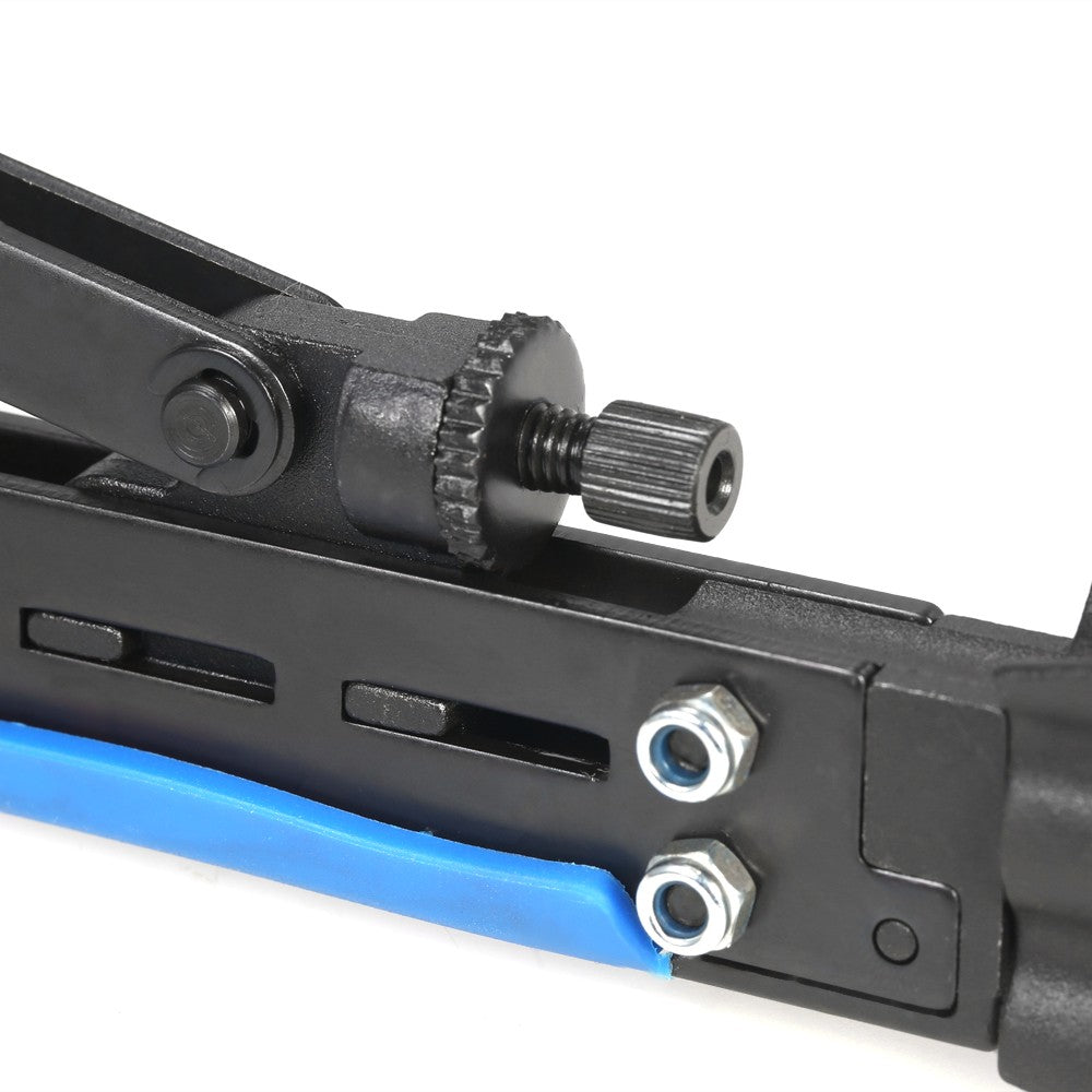 Multifunctional Adjustable Coax Cable Crimper Coaxial Compression Crimping Tool for F RG59 RG6 RG11 - Blue/Black