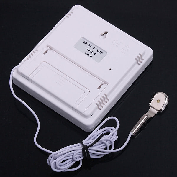 HTC-2 TEMP&Humidity Clock Accurate Clock - White