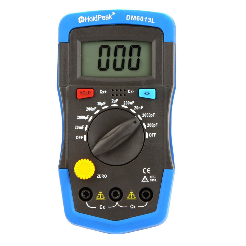 DM6013L Handheld Digital Capacitance Meter Capacitor LCD Backlight