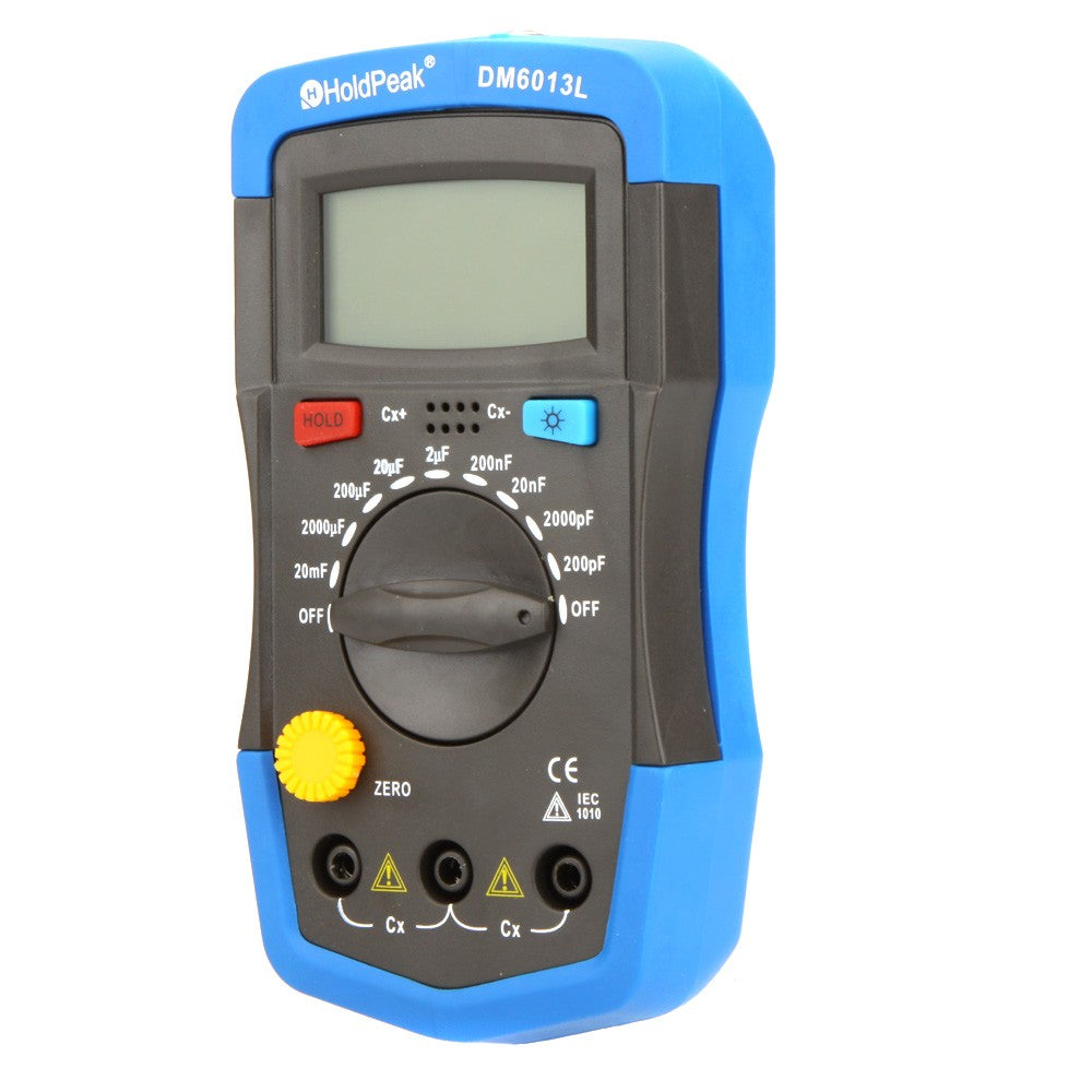 DM6013L Handheld Digital Capacitance Meter Capacitor LCD Backlight