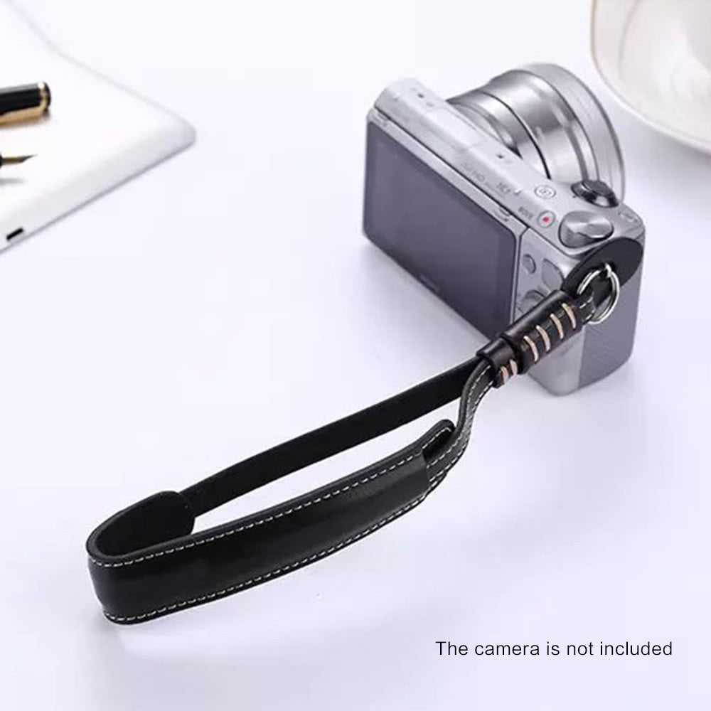 Black PU Leather X5-M Camera Wrist Hand Strap for Sony Fujifilm Nikon Panasonic Olympus Leica DSLR / Micro Single Cameras