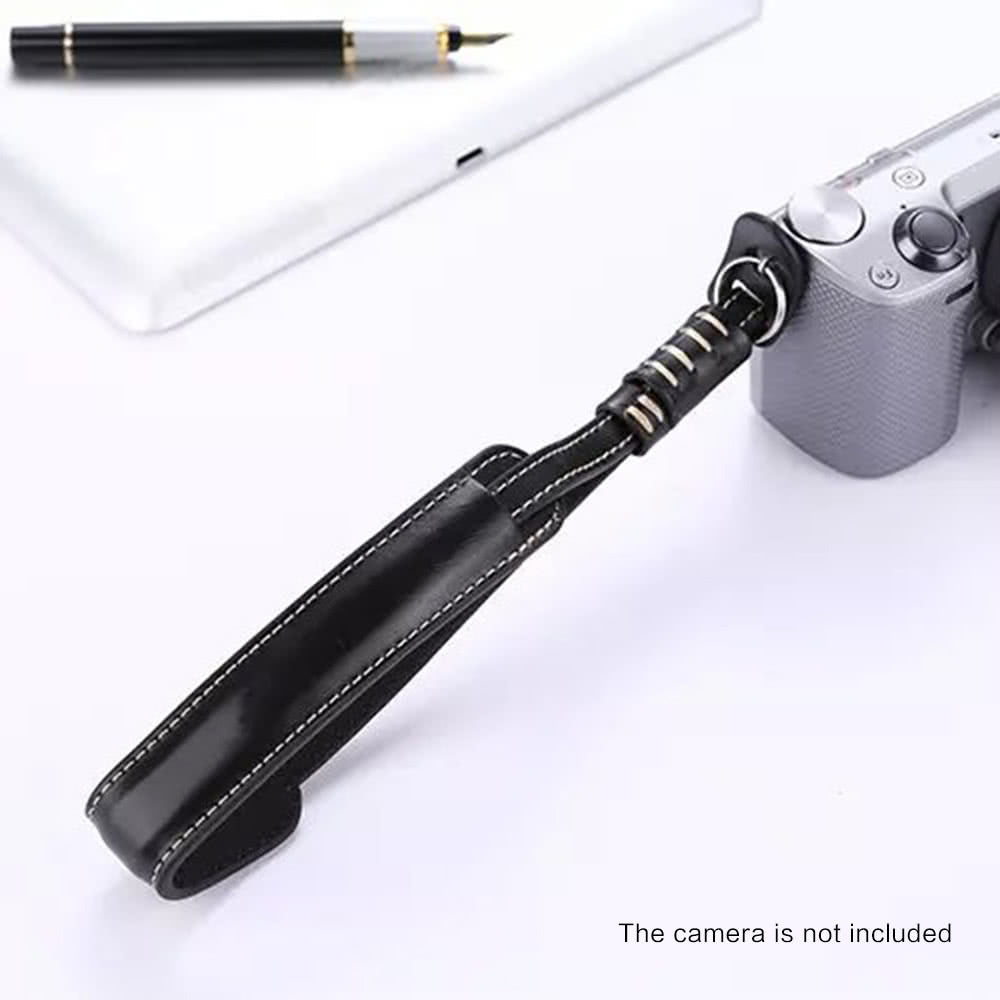 Black PU Leather X5-M Camera Wrist Hand Strap for Sony Fujifilm Nikon Panasonic Olympus Leica DSLR / Micro Single Cameras