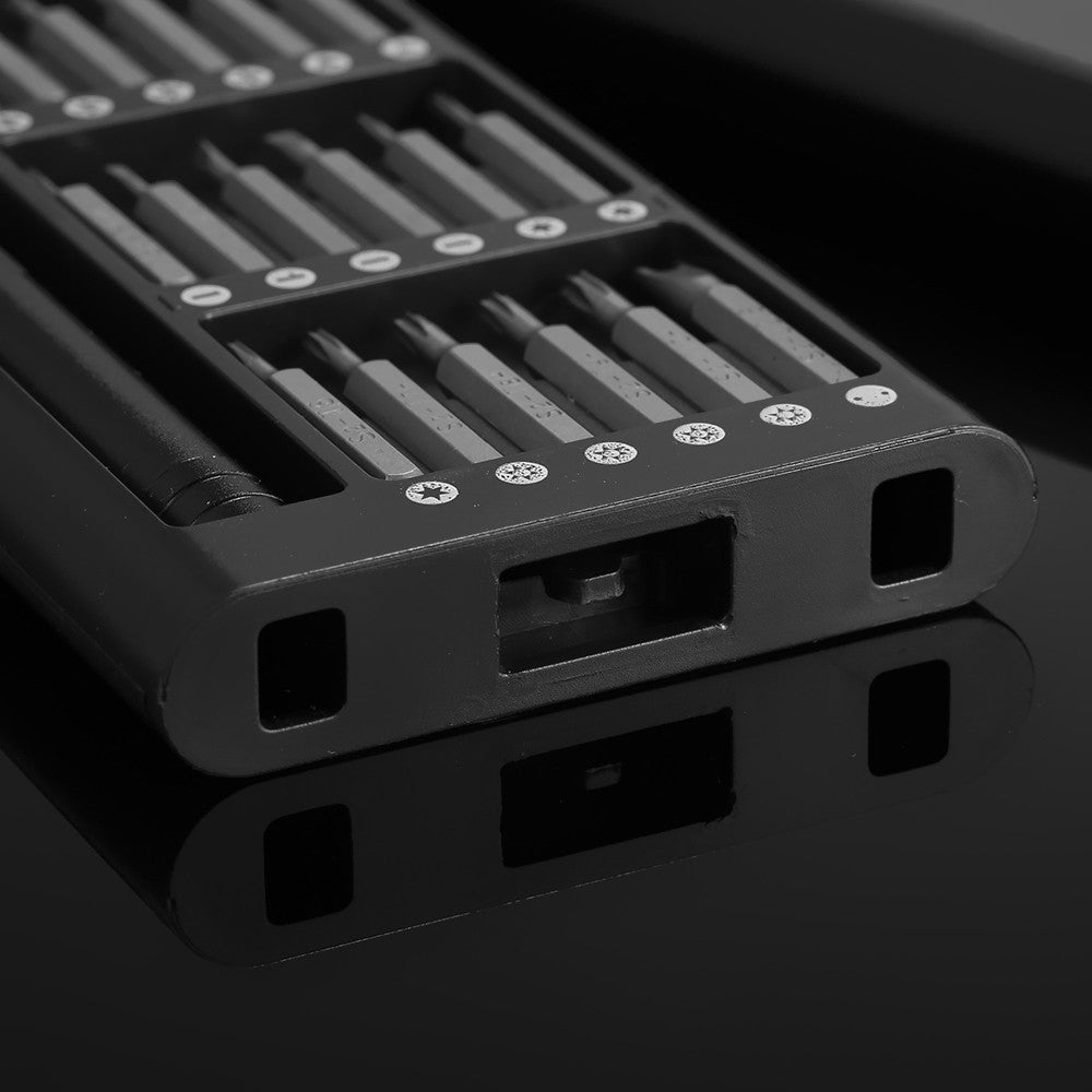 for Phone Watch PC Laptop Digital Camera, Screwdriver Set 24 in 1 Precision Magnetic Bits Screw Driver Kit with Alluminum Portable Box