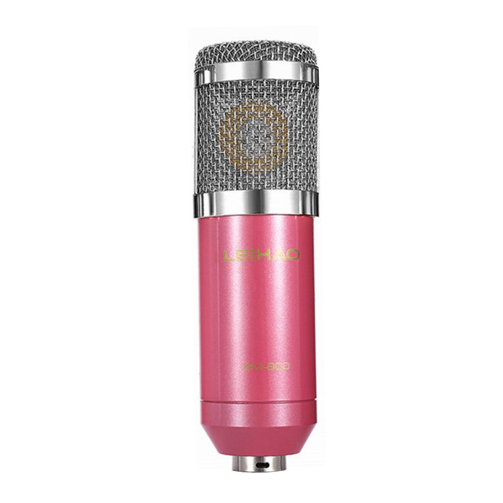 Condenser Microphone High Sensitivity Recording Studio Professional Recording Equipment - Pink