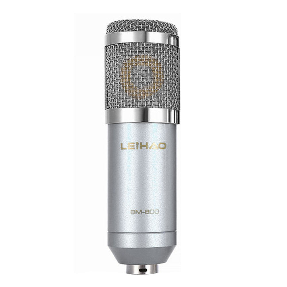 Condenser Microphone High Sensitivity Recording Studio Professional Recording Equipment - Silver