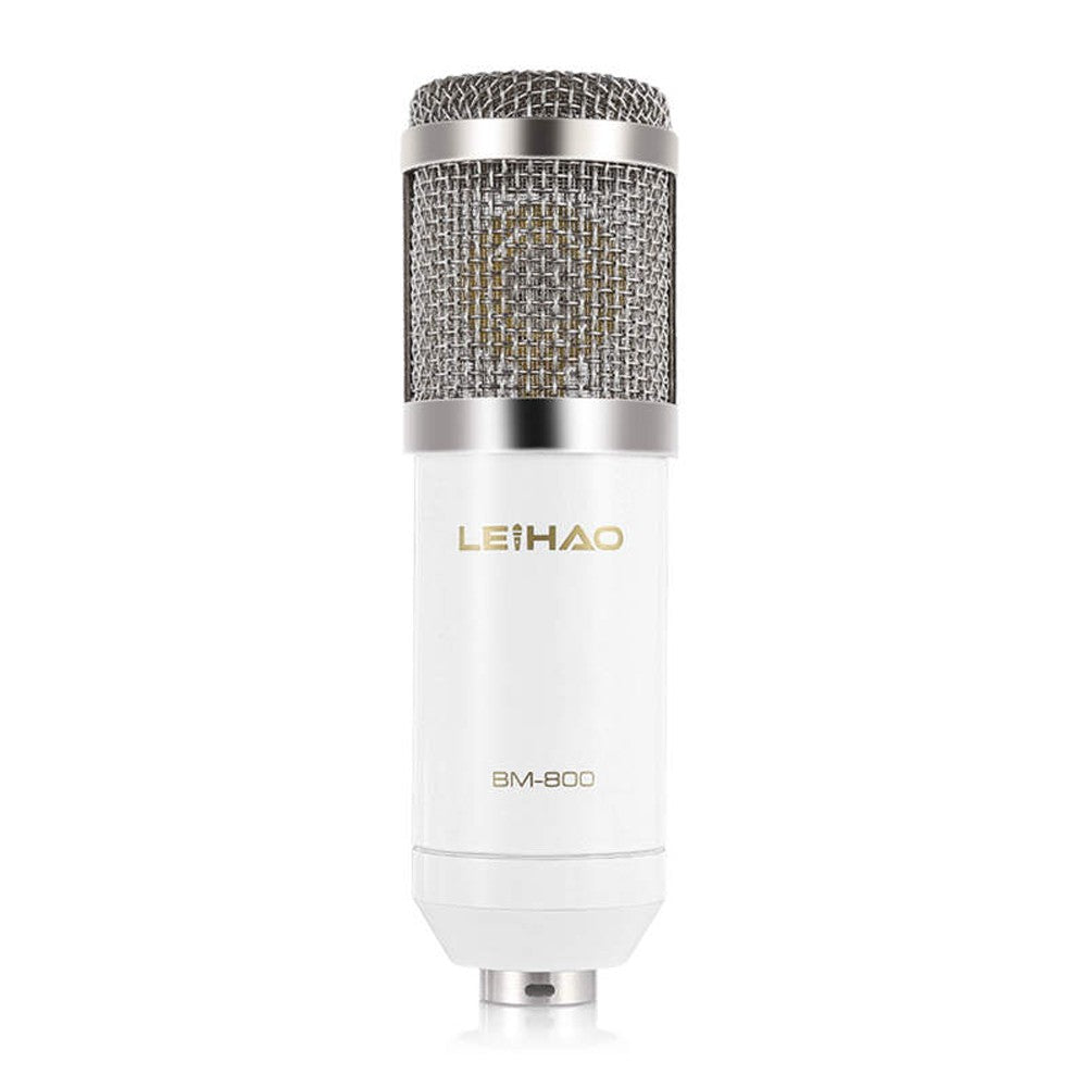 Condenser Microphone High Sensitivity Recording Studio Professional Recording Equipment - White