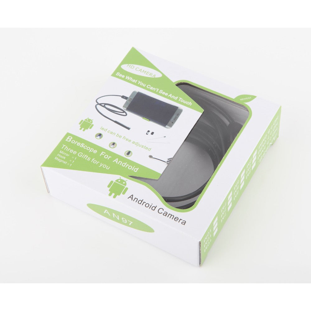 Wireless Waterproof USB Port 8mm Visual Lens Mini Camera Wifi Portable Inspection Cam for Android Phone - 5m