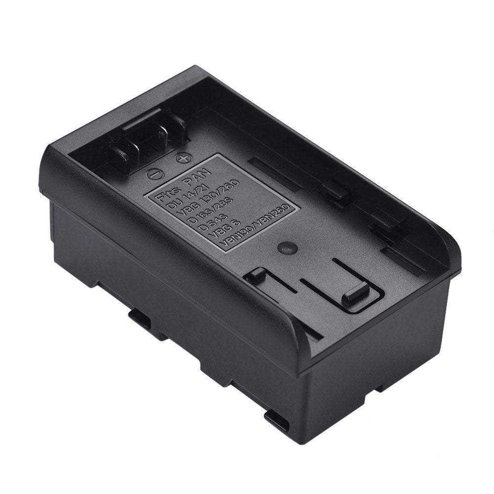 Battery Pack Case Holder Replace F950/F750/F550 NP-F Series for DSLR Camera - Pana. to NP-F Series Battery Converter
