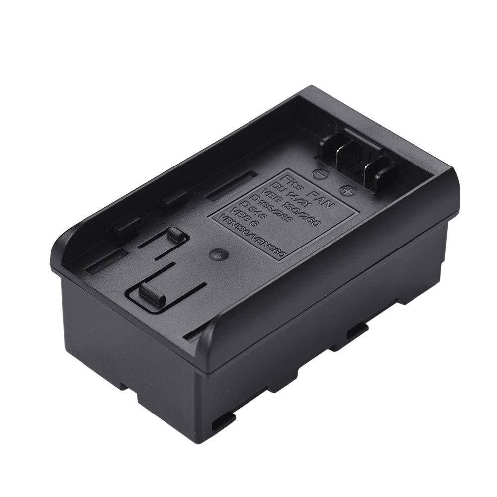 Battery Pack Case Holder Replace F950/F750/F550 NP-F Series for DSLR Camera - Pana. to NP-F Series Battery Converter