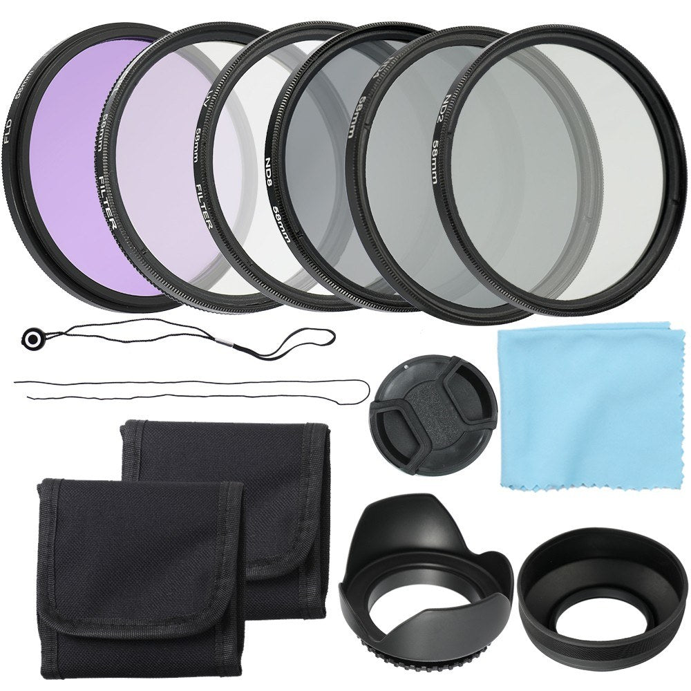 52mm UV CPL FLD Lens Filters Kit and ND Neutral Density Filter Set