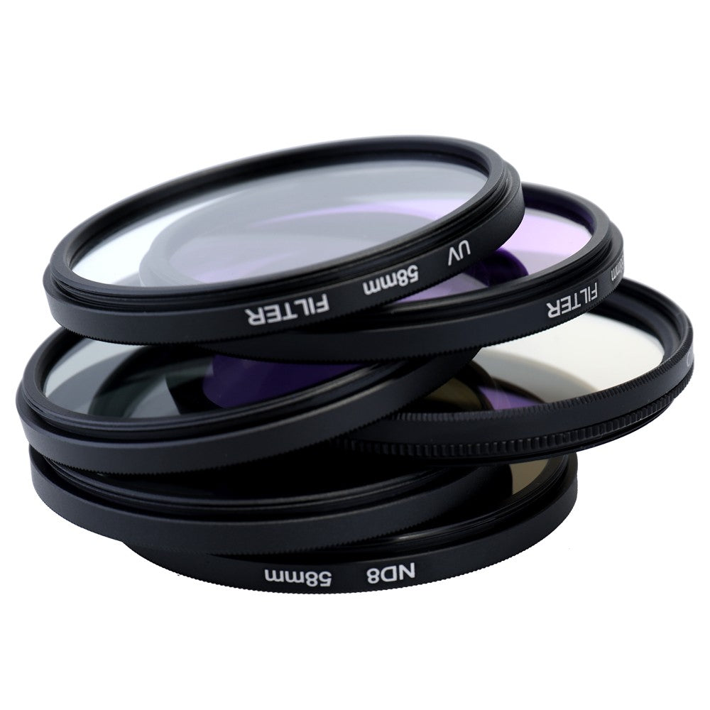52mm UV CPL FLD Lens Filters Kit and ND Neutral Density Filter Set