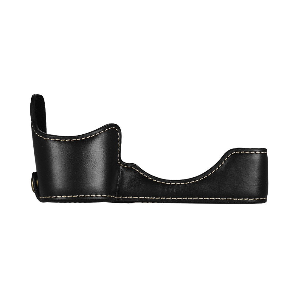 Half Camera Case Bag Bottom Opening Camera Bag Case for Sony ILCE9 A9 A7III A7RIII - Black