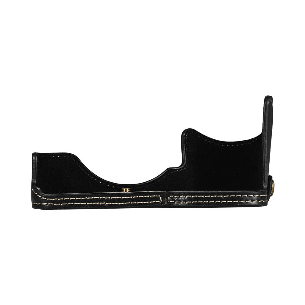 Half Camera Case Bag Bottom Opening Camera Bag Case for Sony ILCE9 A9 A7III A7RIII - Black