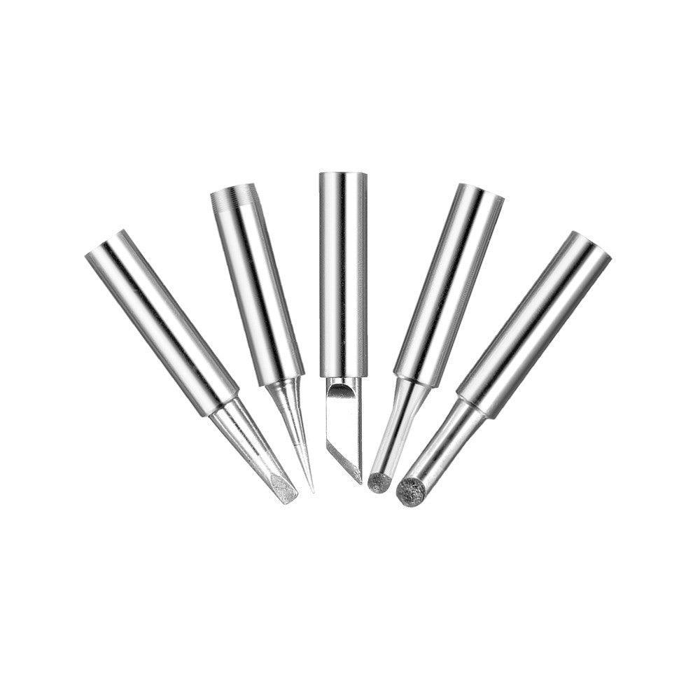 60W Electric Adjustable Temperature Welding Soldering Iron + 5 Replacement Soldering Tips Set - 110V