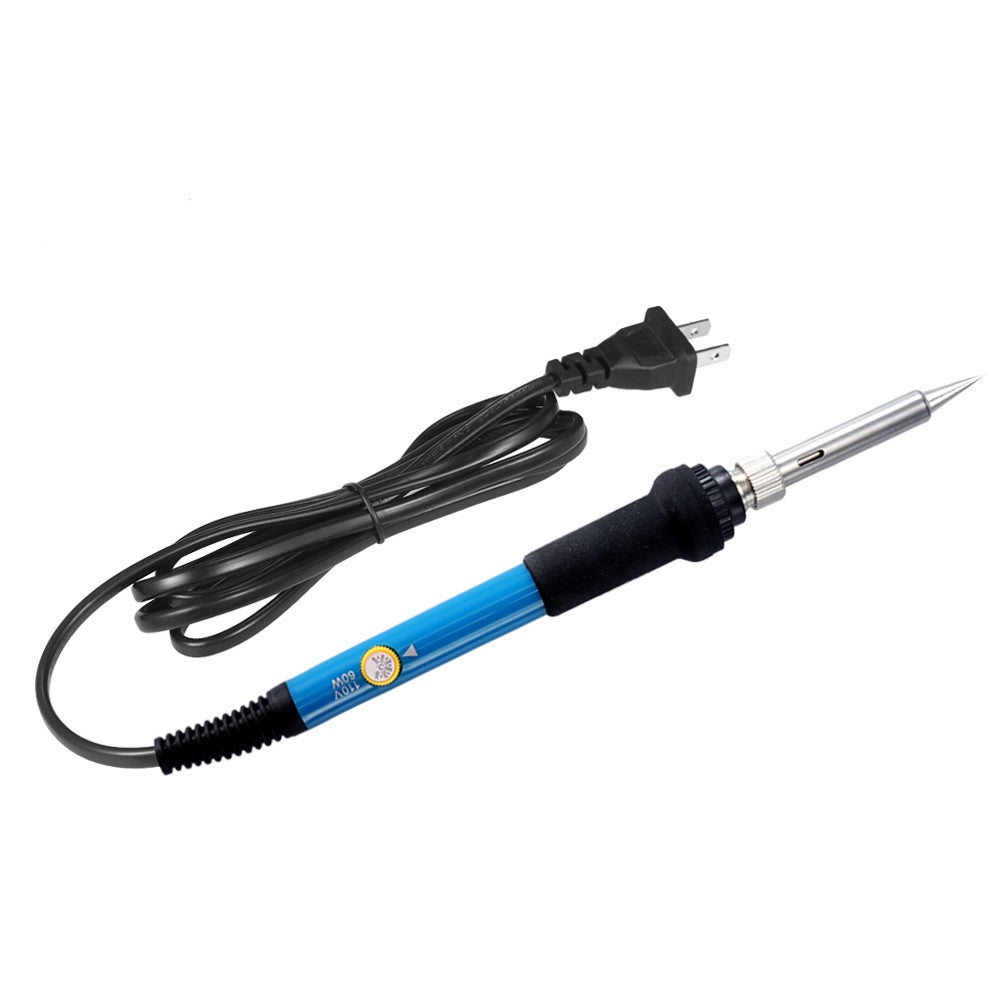 60W Electric Adjustable Temperature Welding Soldering Iron + 5 Replacement Soldering Tips Set - 220V