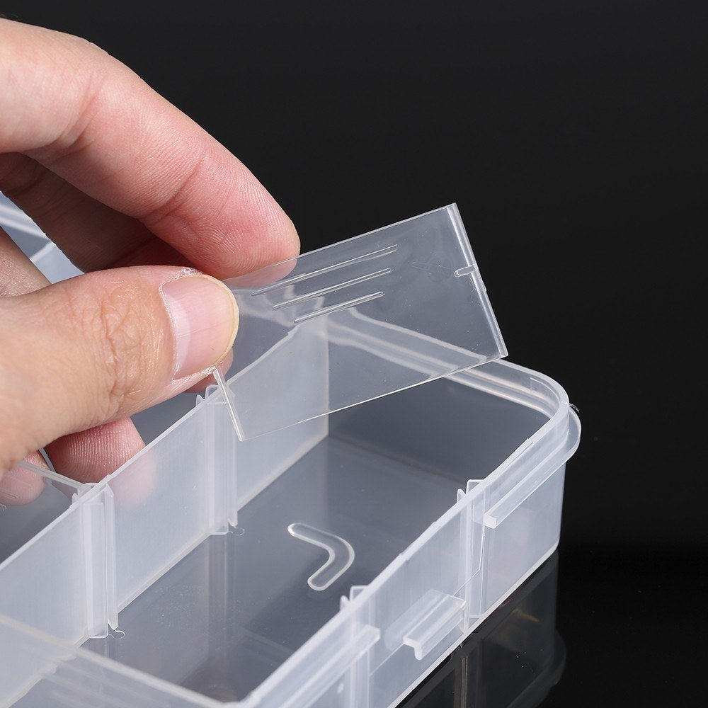 Adjustable Plastic Transparent 18 Grids Storage Containers for Bathroom Accessories Small Tools