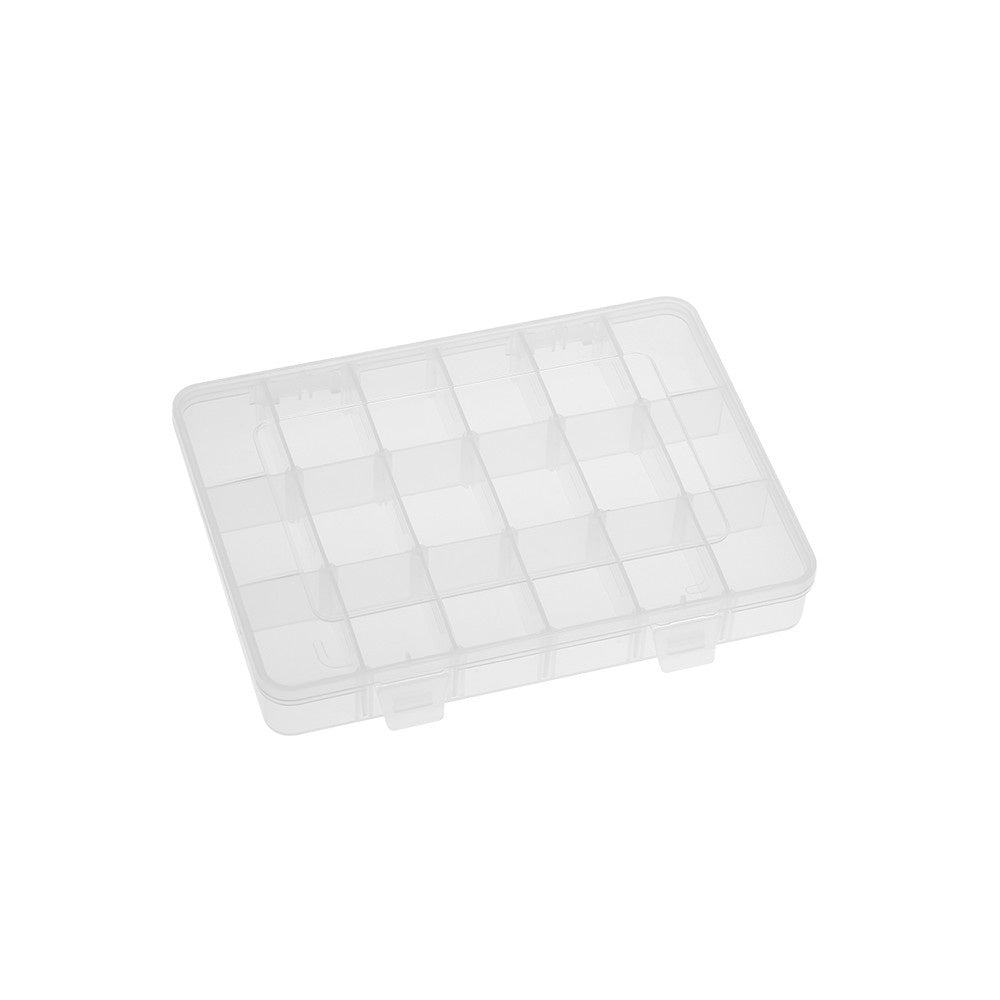 Adjustable Plastic Transparent 18 Grids Storage Containers for Bathroom Accessories Small Tools
