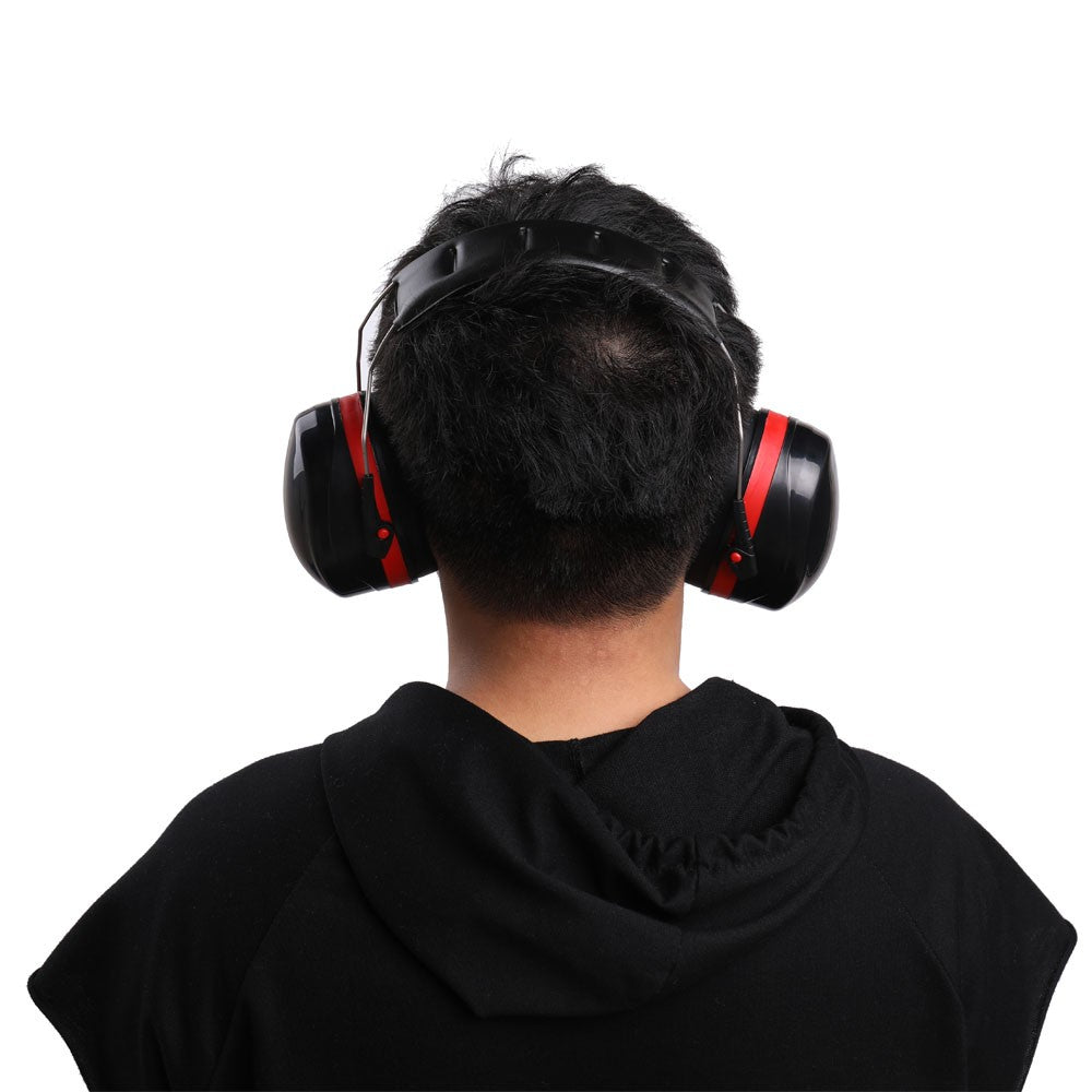 Ear Phone Over-the-head Headset Ear Protector Anti-noise Hearing Ears Protection Noise Reduction with Leather Headband