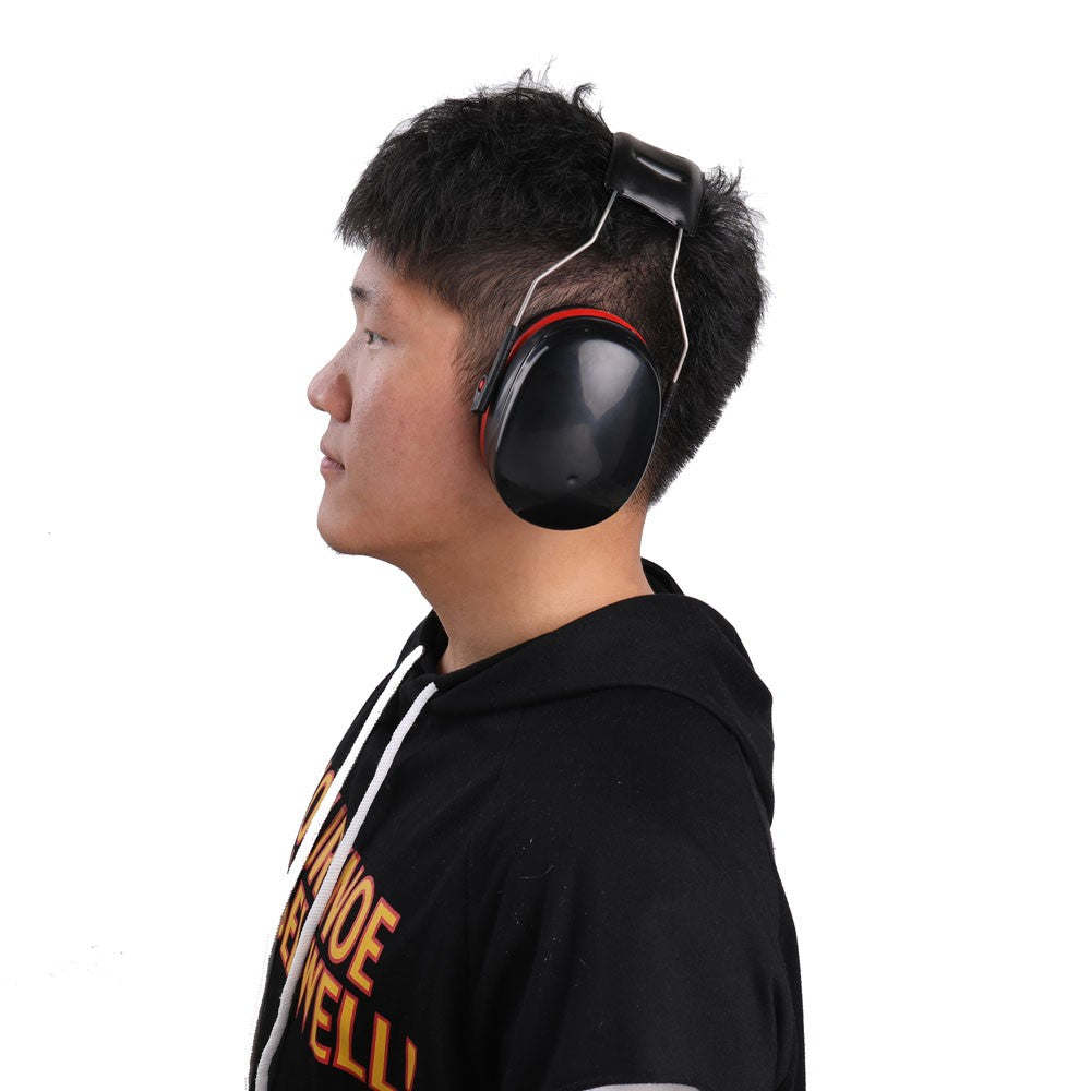 Ear Phone Over-the-head Headset Ear Protector Anti-noise Hearing Ears Protection Noise Reduction with Leather Headband