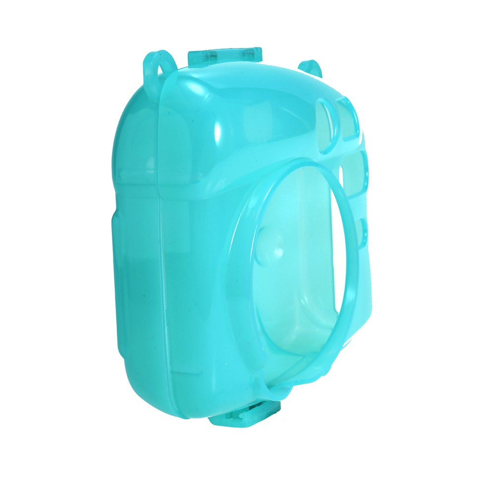 Lovely Fluorescent Camera Silicone Case with Strap for Fujifilm Instax Mini 8 - Light Green