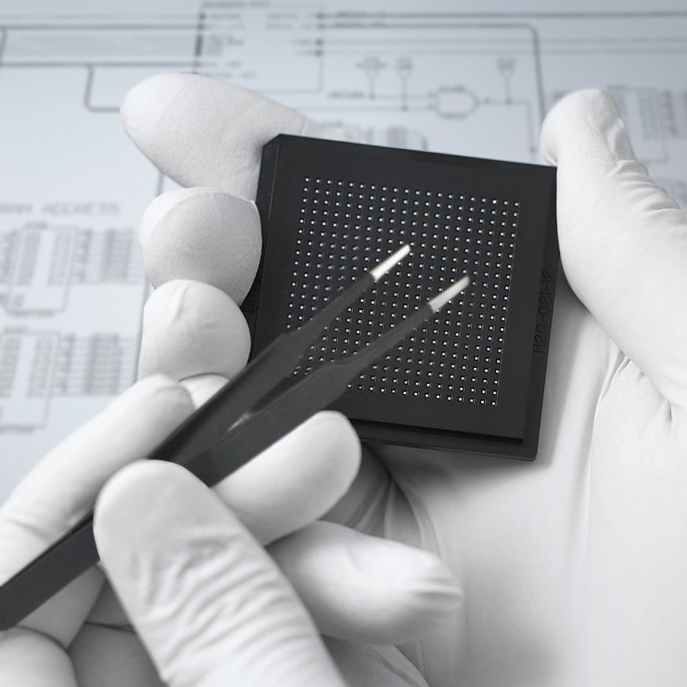 9PCS ESD Tweezers Tools Kit Repair Tool with Storage Bag for Electronics Laboratory Work Hobbies Jewelry Making